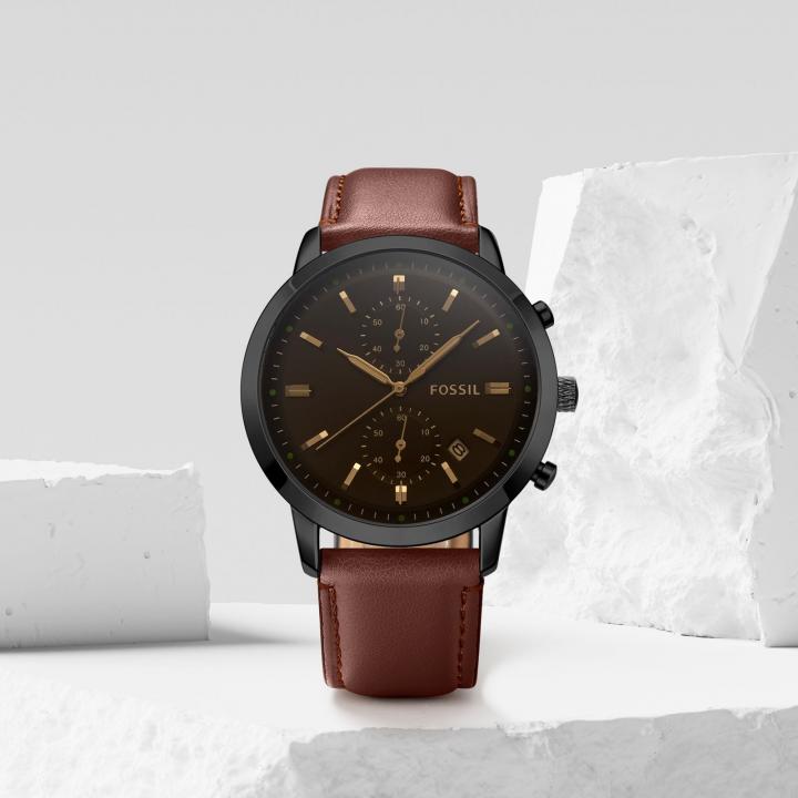 Fossi_l Townsman Chronograph DarkBrown-Black-Brown