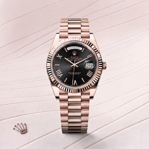 Role_x Oyster Perpetual Day Date 40 Battery Copper-Black