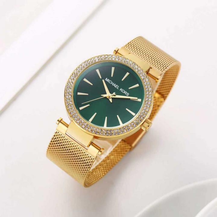 Mic.hael_Kors Darci Gold-Green