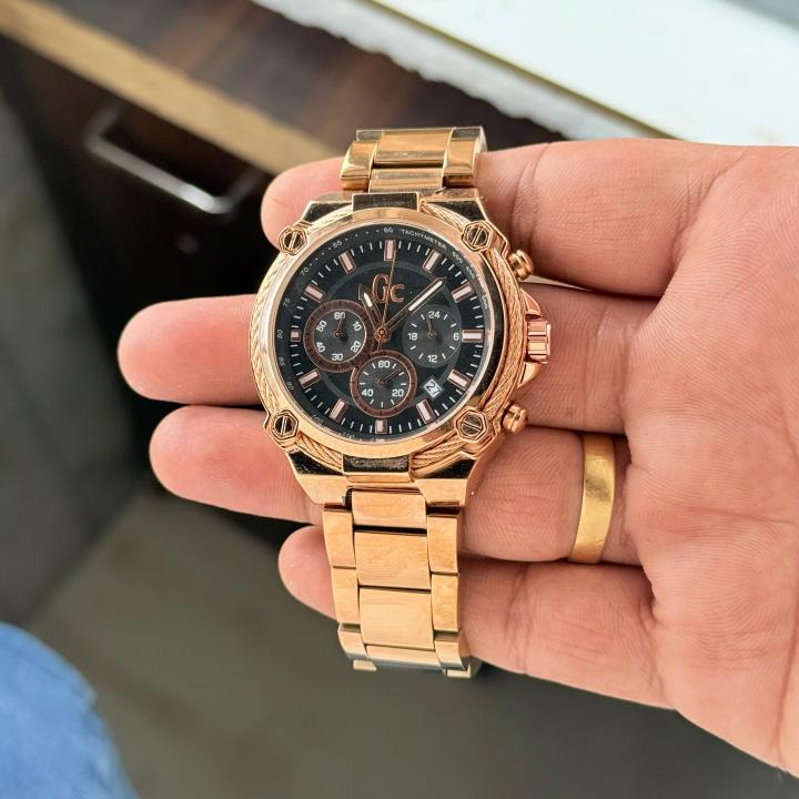 Gue.ss Gold Black Xl Chronograph