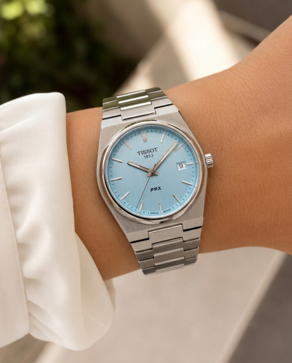 Tissoo_t PRX Ladies Silver Sky-Blue