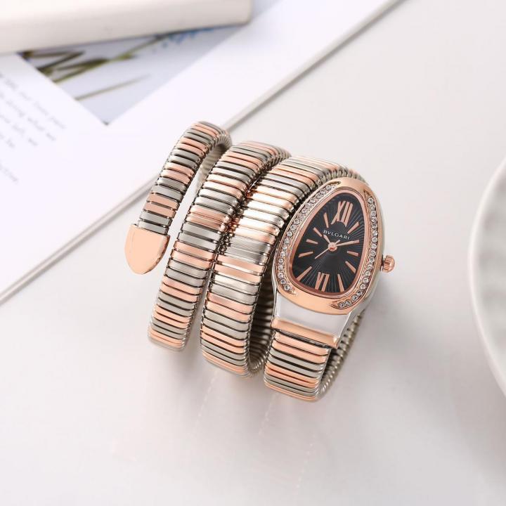 Bvl.gari Serpenti Snake Copper-Black