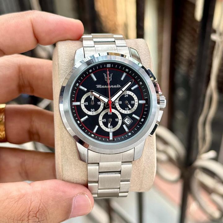 Mase.rati Potenza Silver-Black-Red
