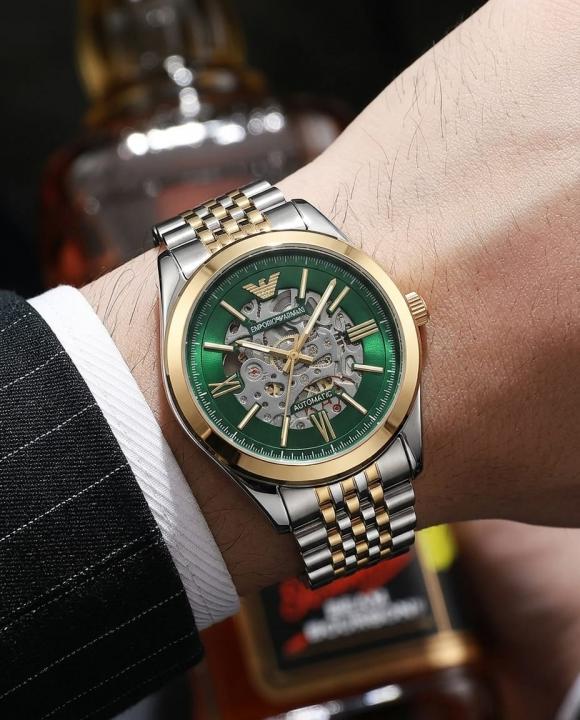 Emporio Arman_i Antonio Automatic 2Ton-Gold-Green