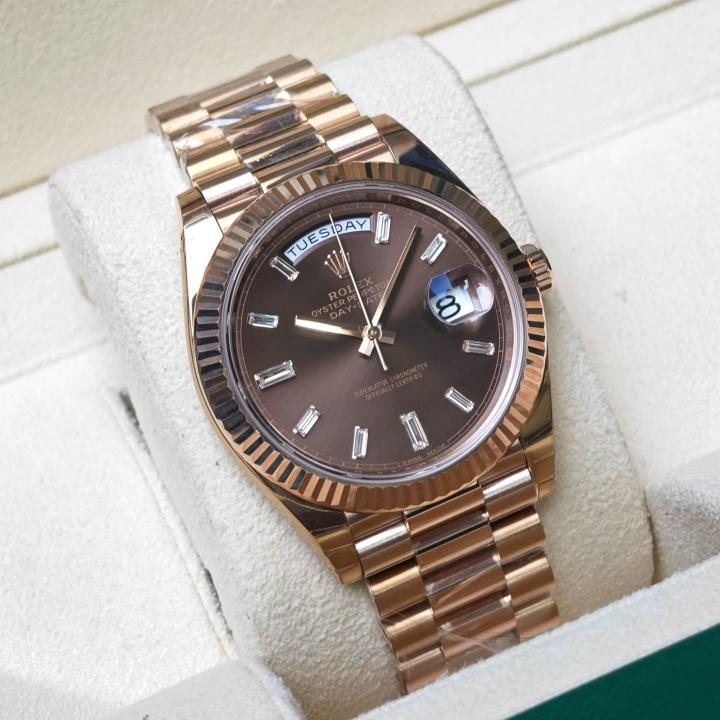 Role_x Oyster Perpetual Day Date 40 Battery Copper-Brown