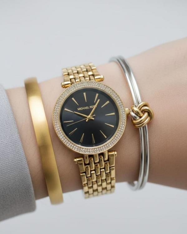 Mic.hael_Kors Darci Gold-Black