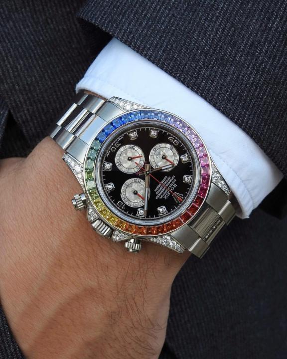 Rolee_x Oyster Perpetual Rainbow Silver