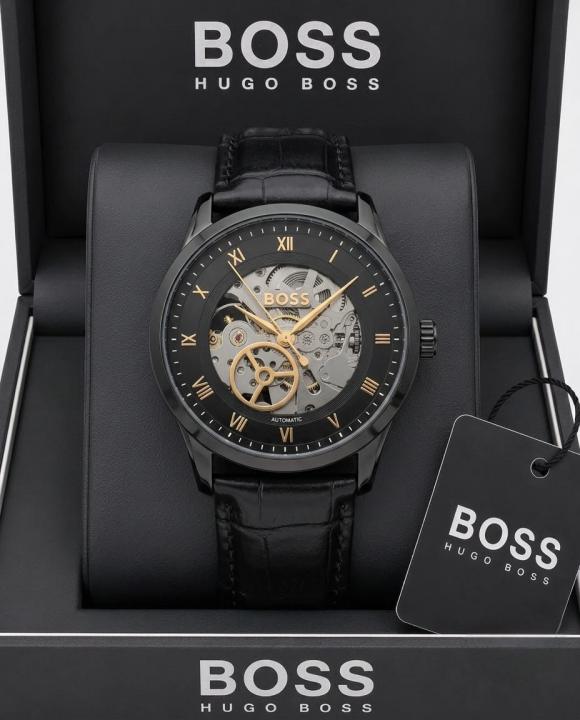 BO.SS Principle Skeleton Mens Automatic black and gold