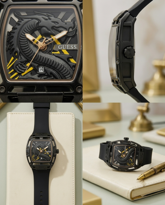 Gue.ss Trend Legend Dragon Full Black-Gold