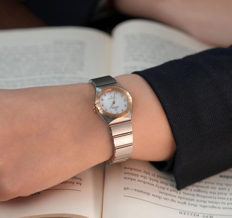 Omeg_a Constellation Sedna 2Ton-Copper-White Womens