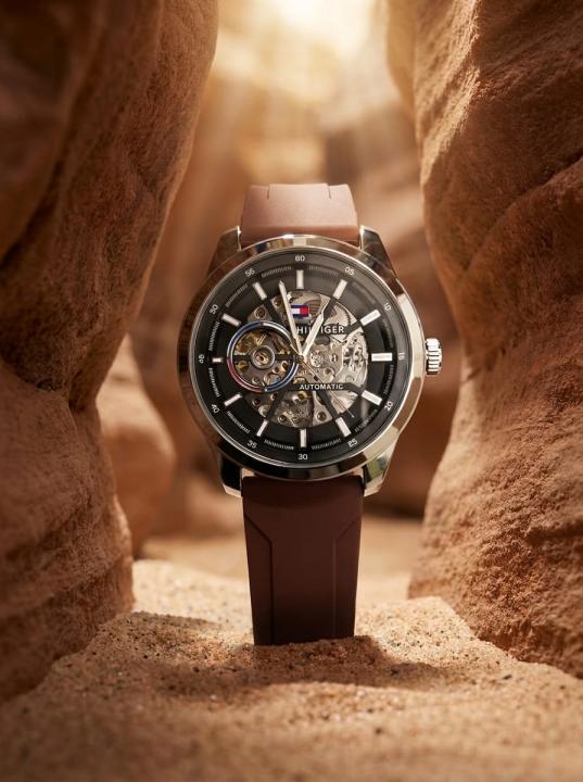 Tom.my_hilfiger Automatic Silicon Brown-Silver-Black