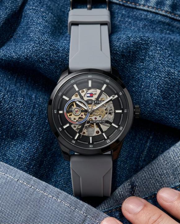 Tommmy Hilfige_r Automatic Silicon Grey-Black