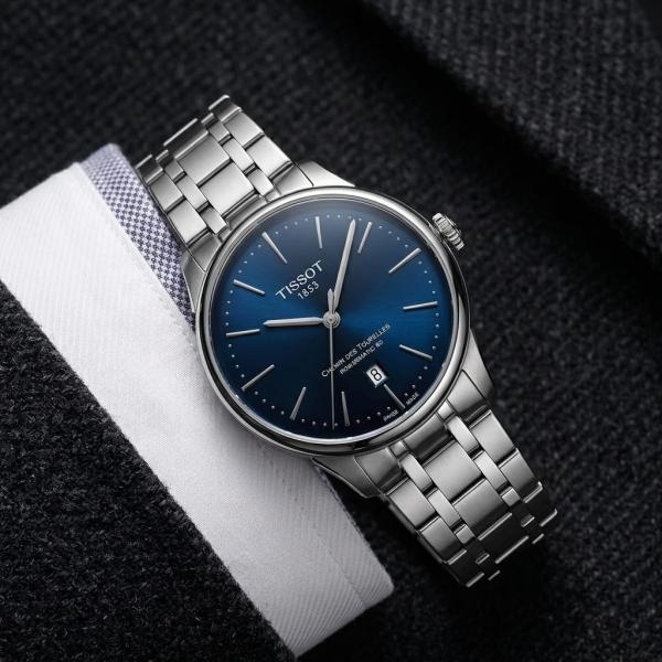 Tisso_t Chemin Japan Quartz Silver-Blue
