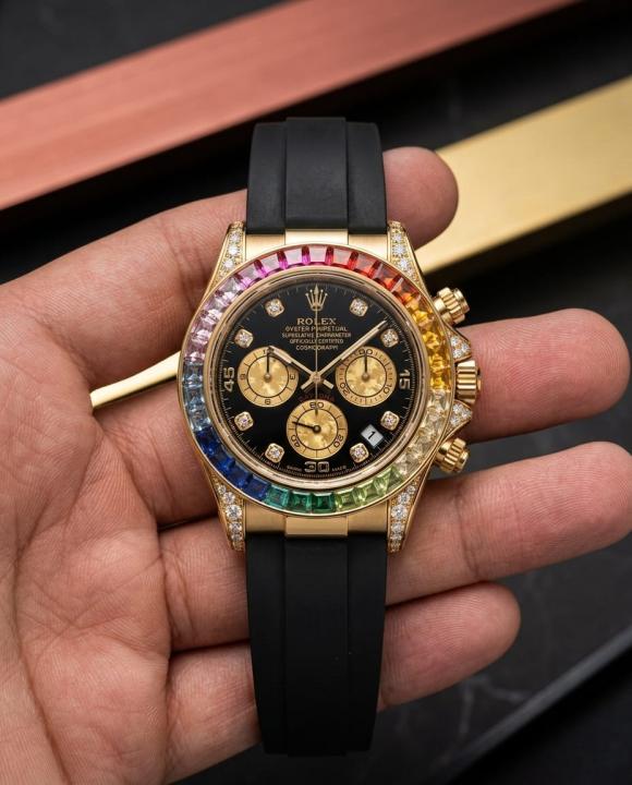 Role_x Oyster Perpetual Rainbow Gold