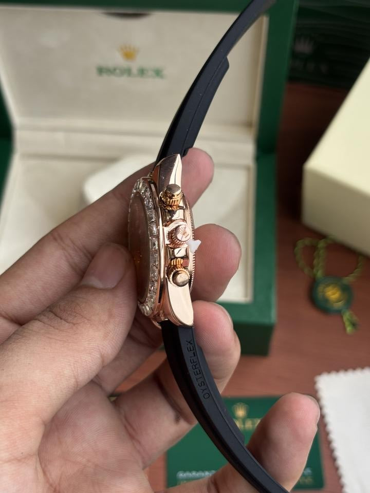 Rolee_x Daytona Oysterflex Eye Of Tiger Copper