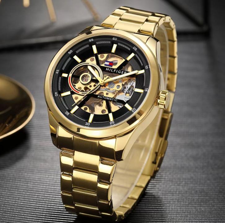 Tom.my Hilfige_r Automatic Gold-Black