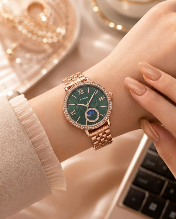 Fossi_l Es3121 Jacqueline Sun Moon Copper-Green
