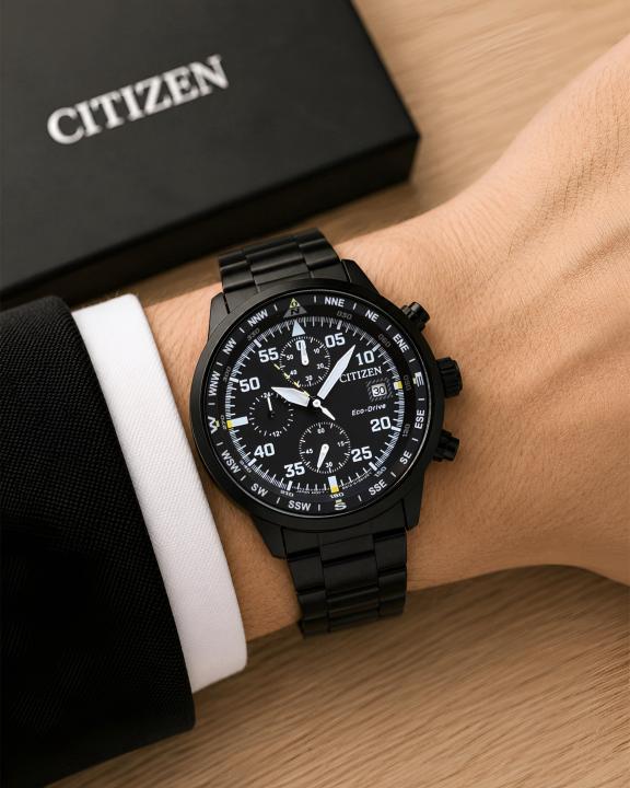 Citi.zen Mens Eco-Drive Aviator Chronograph
