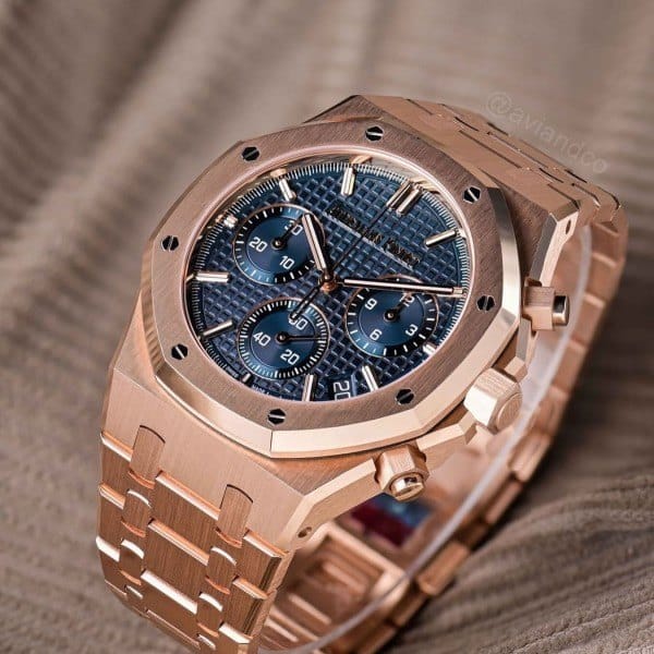 Aude.mars Pigeut Royal Oak Chronograph Blue