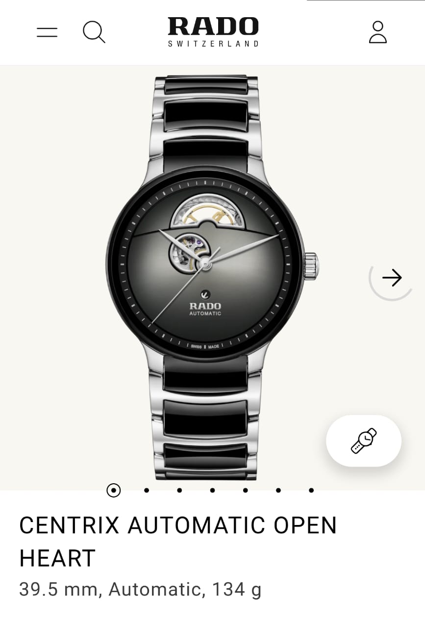 Rado Centrix Automatic Open Heart Japan Brown
