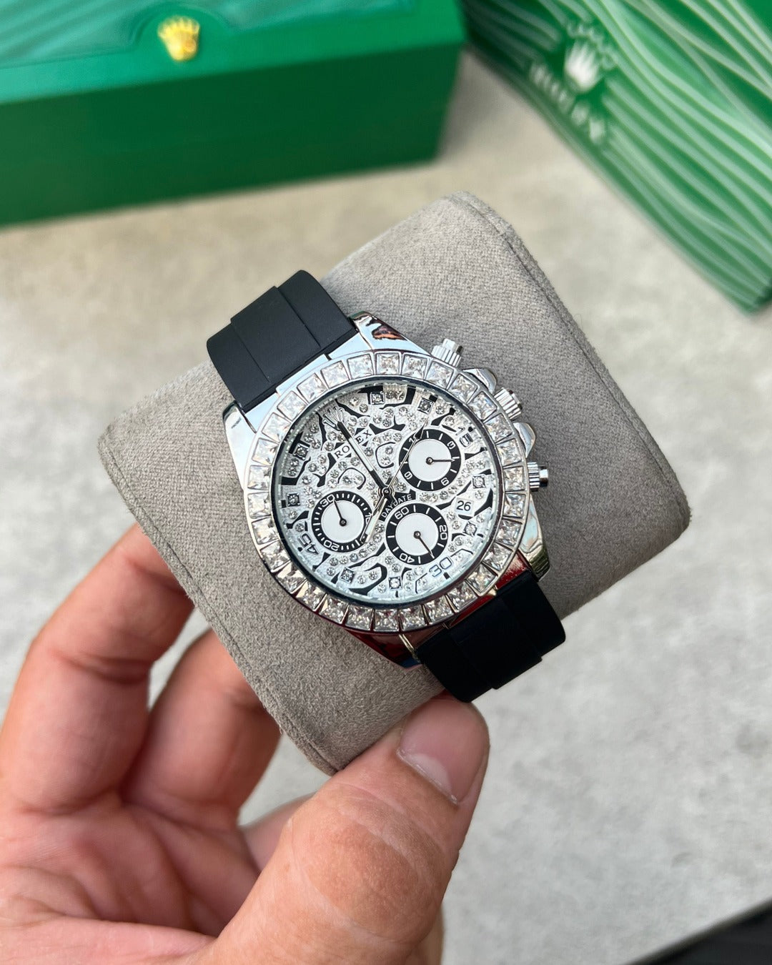 Rol.ex Oyster Perpetual Tiger Silver