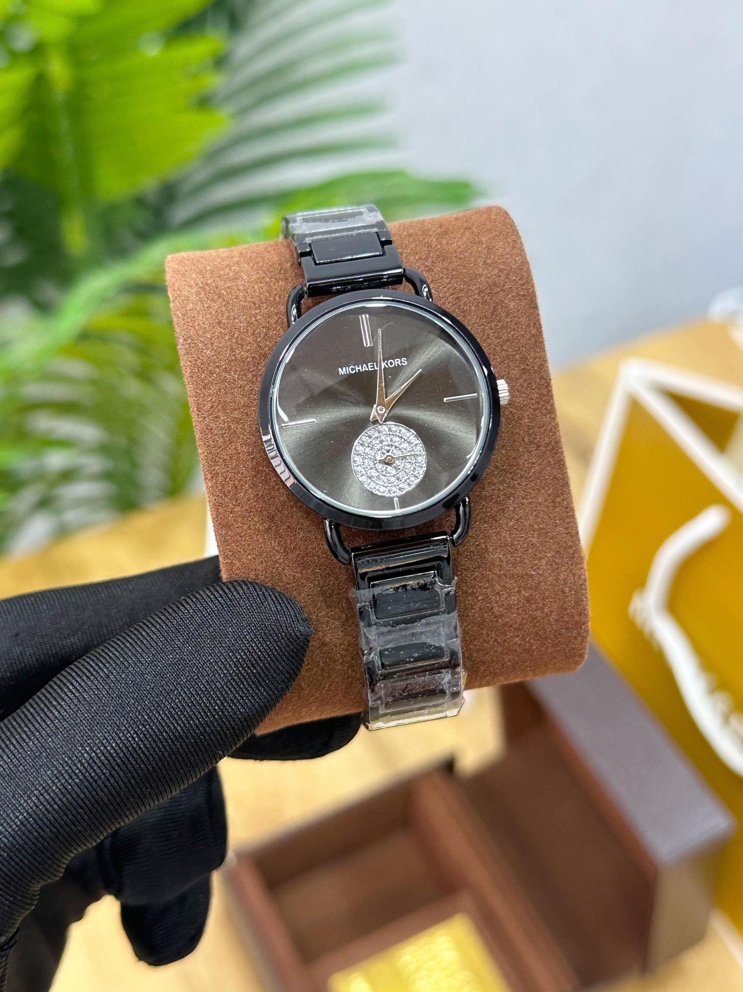 BEAUTIFUL MICHAEL KORS PORTIA ALL BLACK