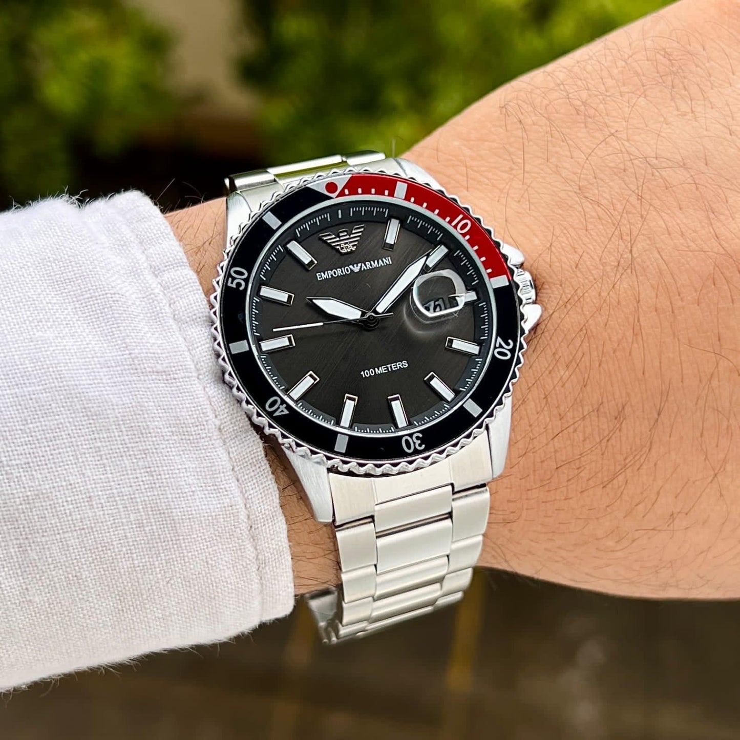 Em.porio Armani Classic 100M Silver-Black