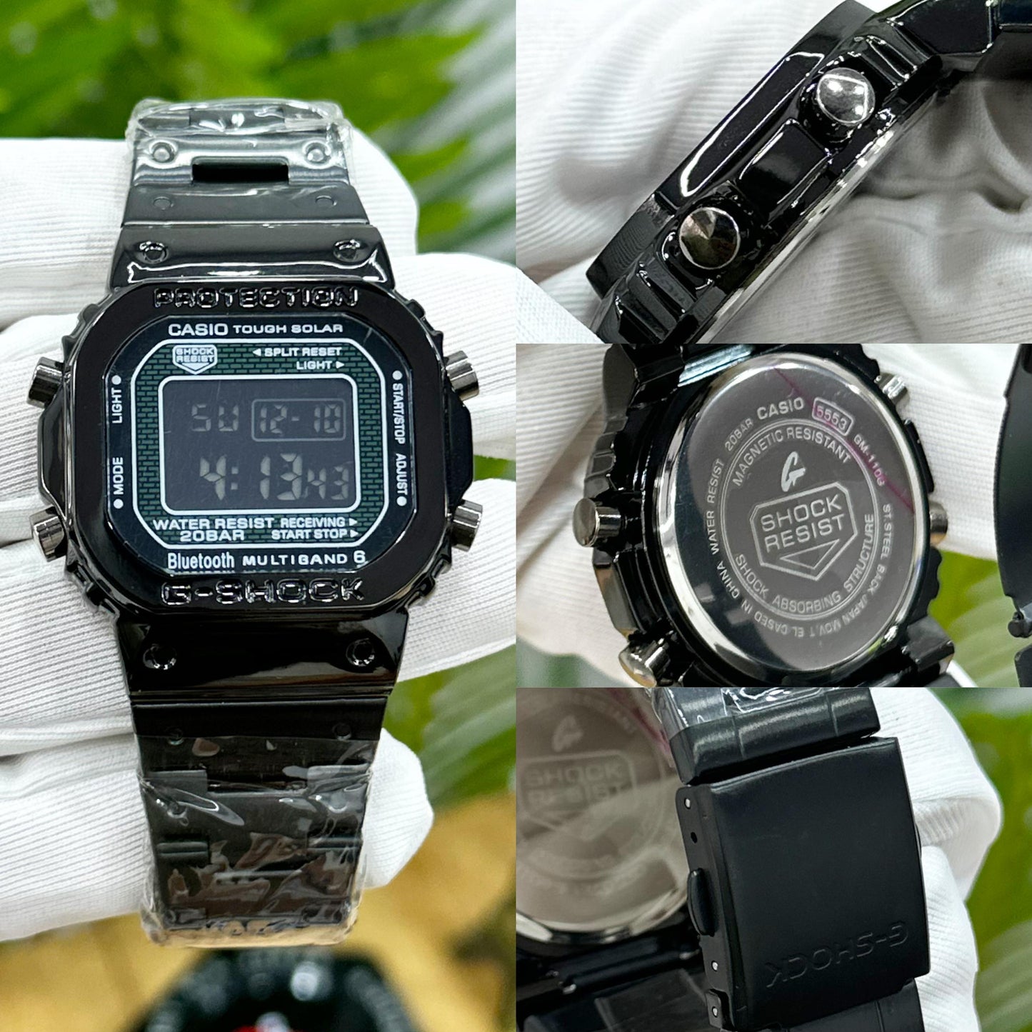 NEW G SHOCK GMWB5000 ALL BLACK WITH ALL FEATURES