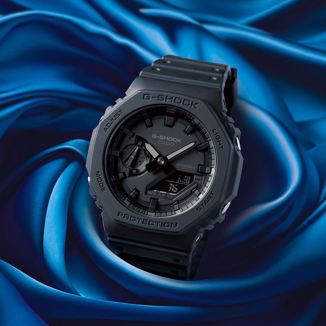 NEW G SHOCK GA-2100 ALL BLACK WITH ALL FEATURES