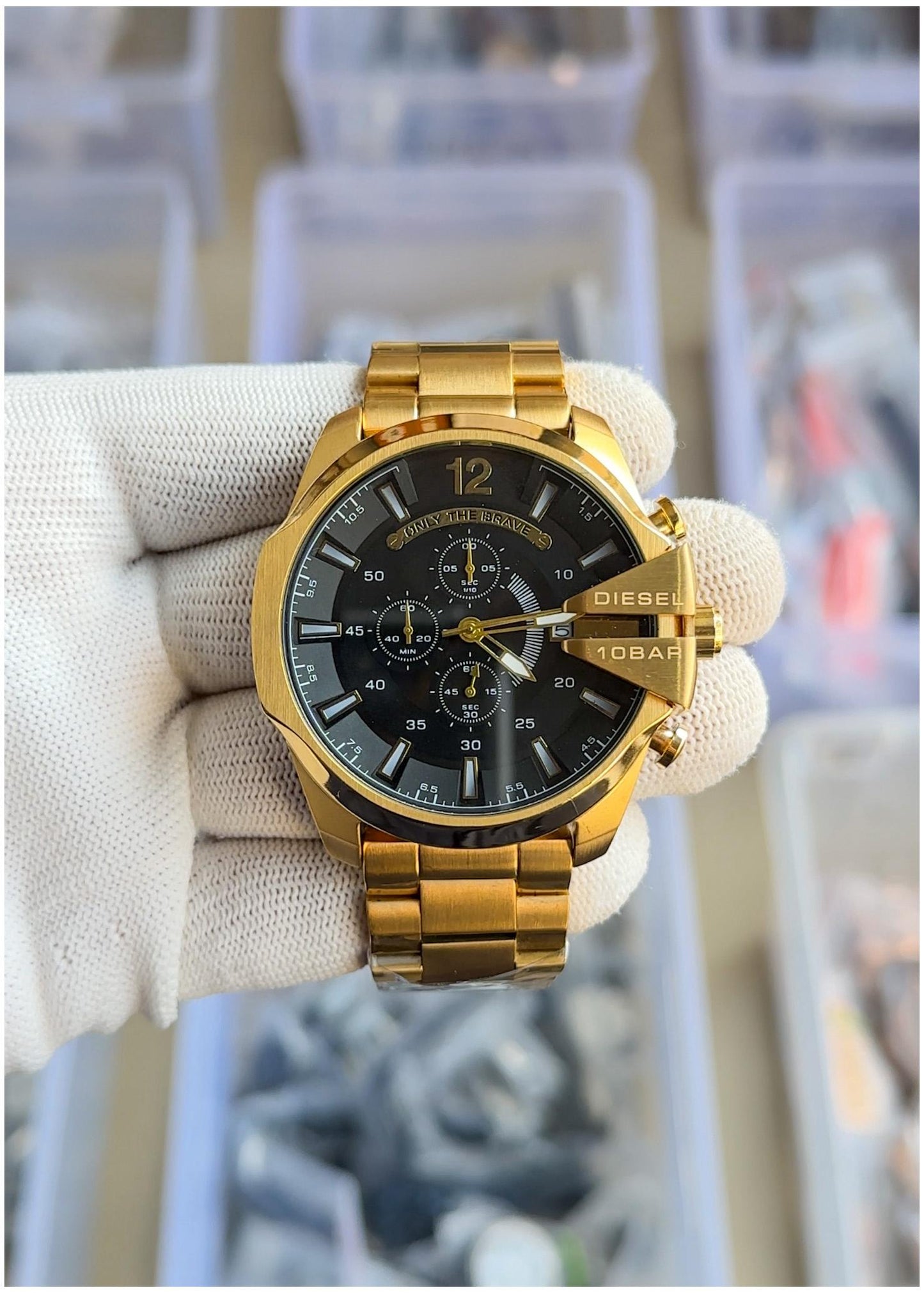 Die.sel 10 bar only the brave Gold-Black