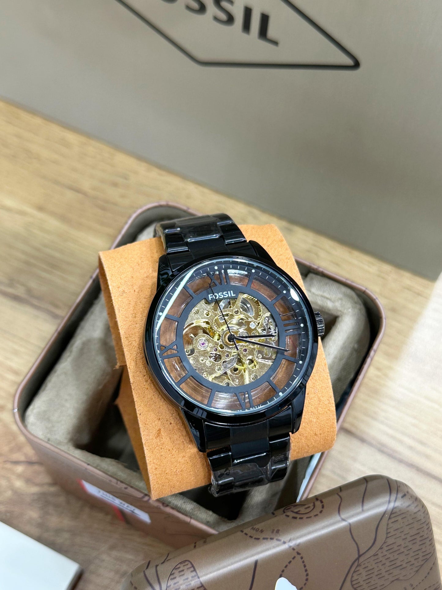 FOS.SIL ME3197 AUTOMATIC OPEN HEART ALL STEEL