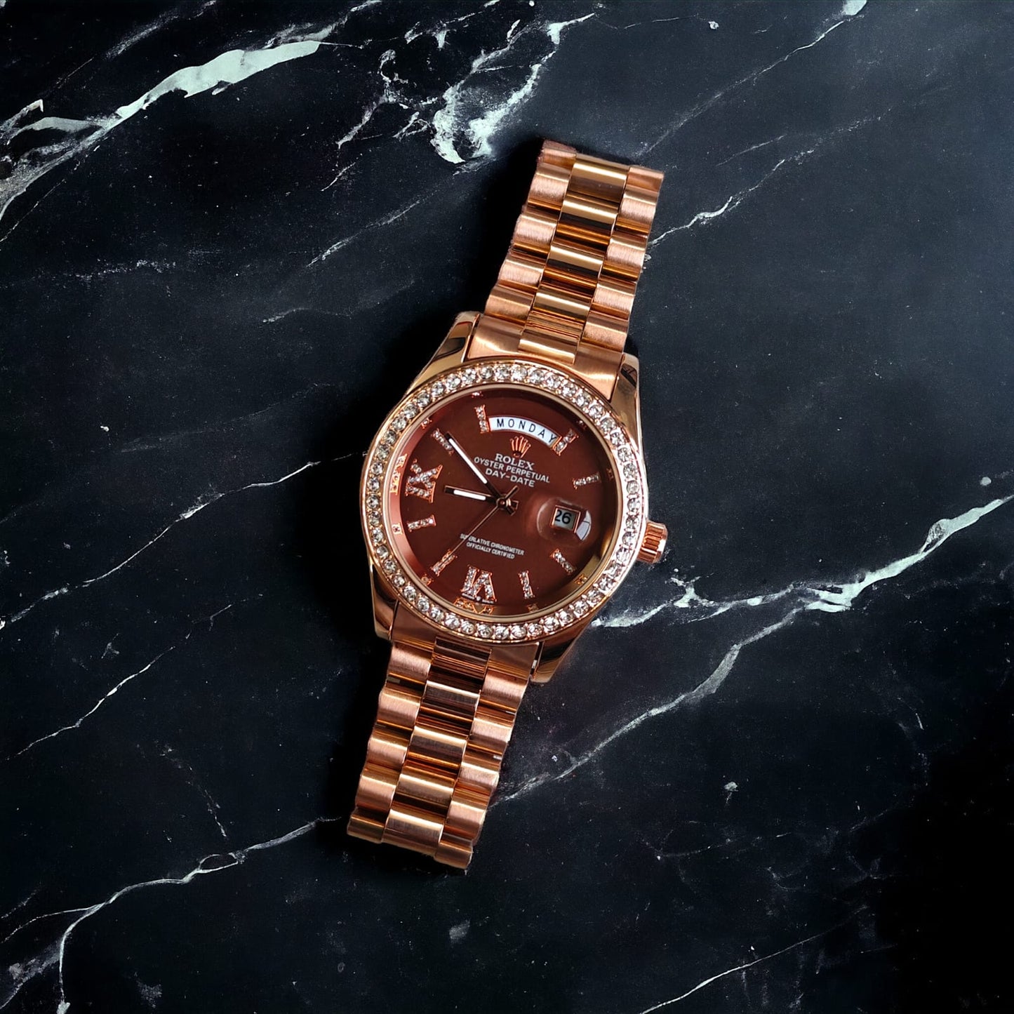 Rol.ex Oyster perpetual Day Date Diamond 40 Battery