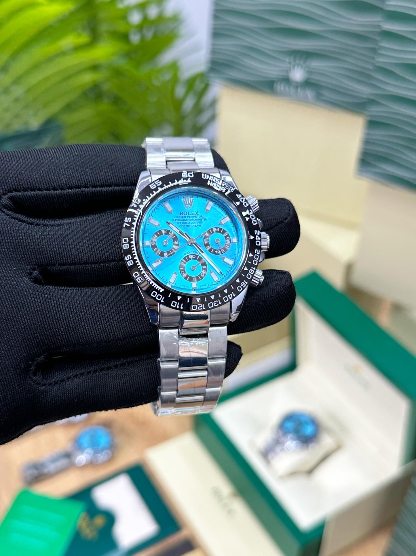 ROL.EX DAYTONA BLUE TIFFANY DIAL CELEBRITY CHOICE