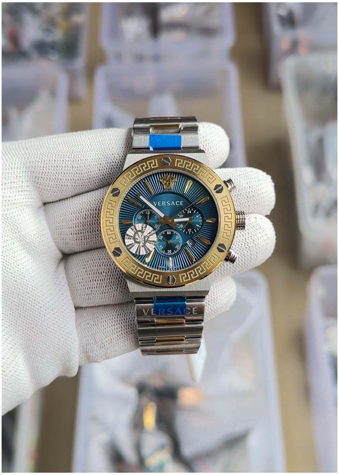 Ver.sace Grece Chronograph Japan