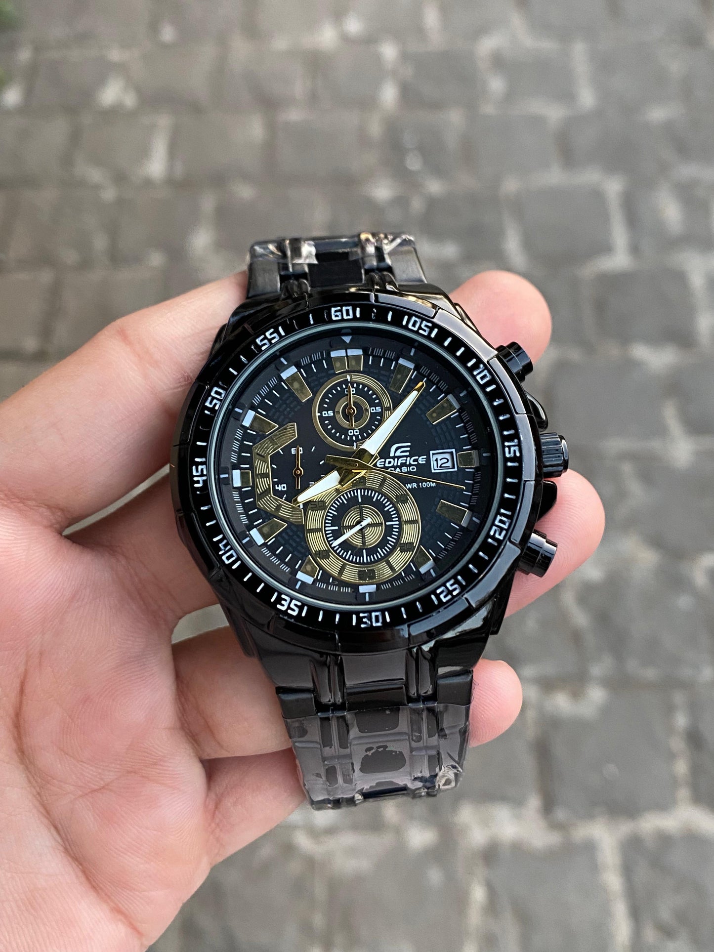 New Edifice Casio black gold