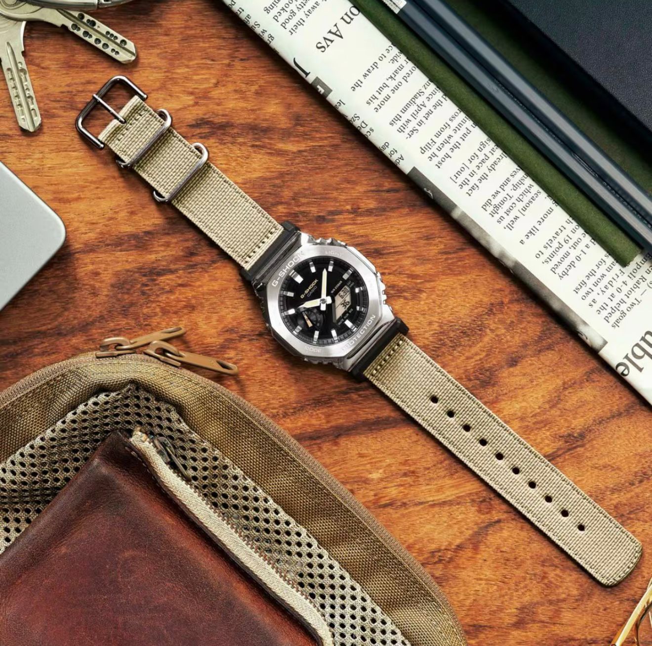 NEW G SHOCK GA 2100 Cream