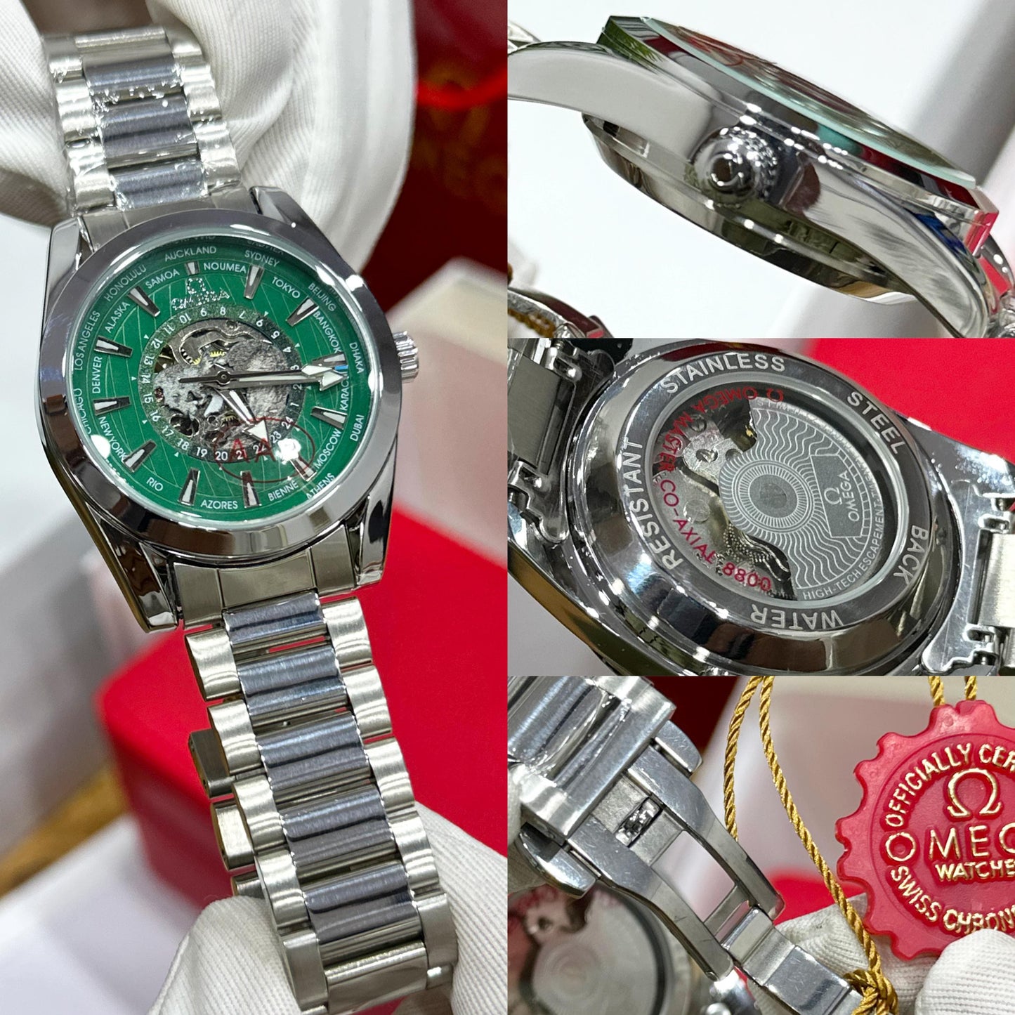 Om.ega Seamasters World Map Series