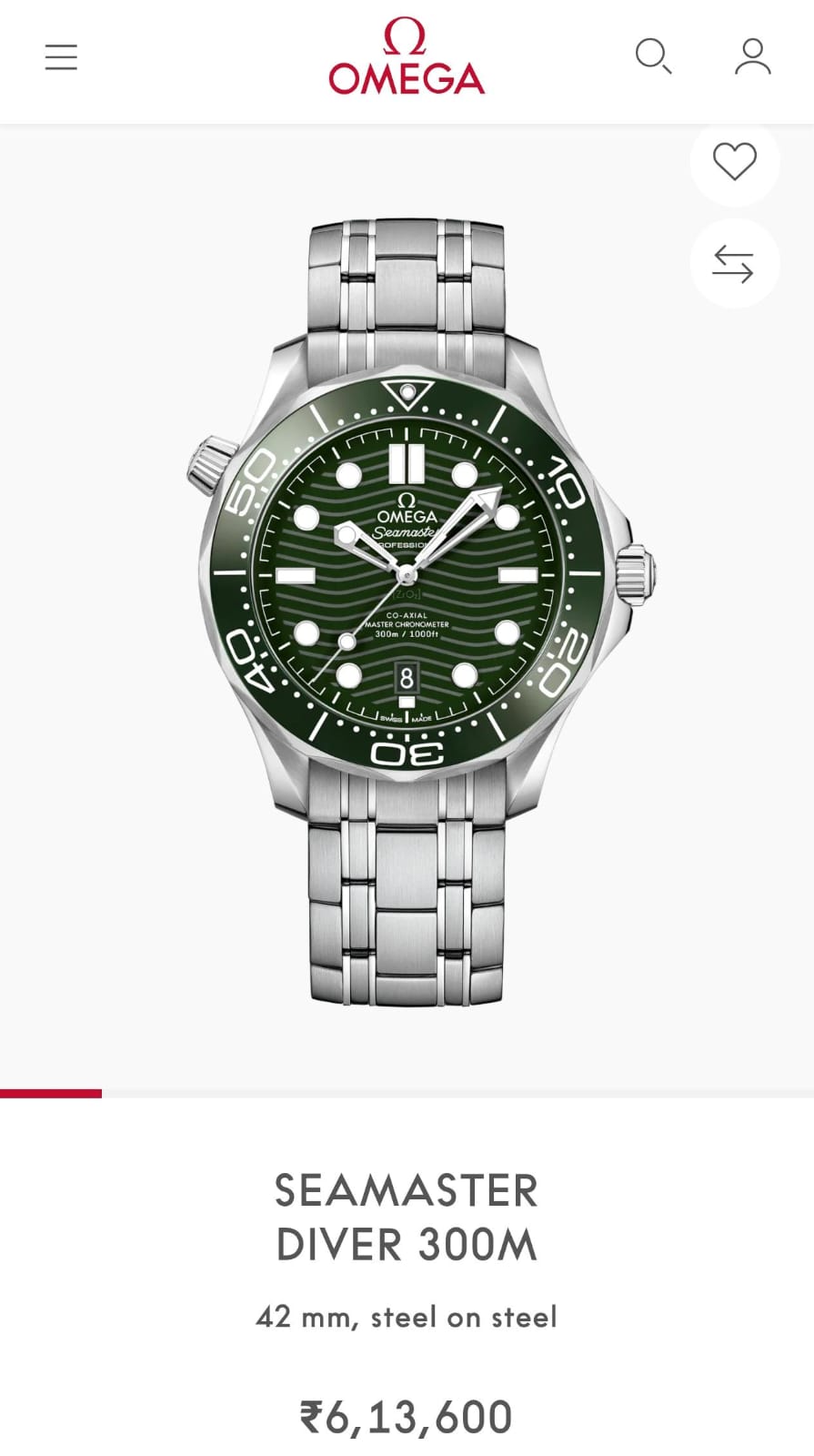 Om.ega seamaster diver 300M automatic