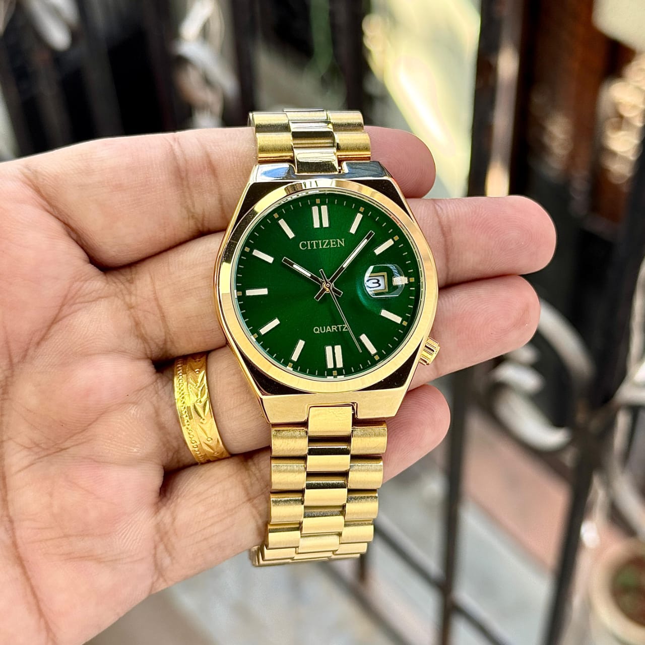 Citi.zen Tsuyosa Quartz Gold Green