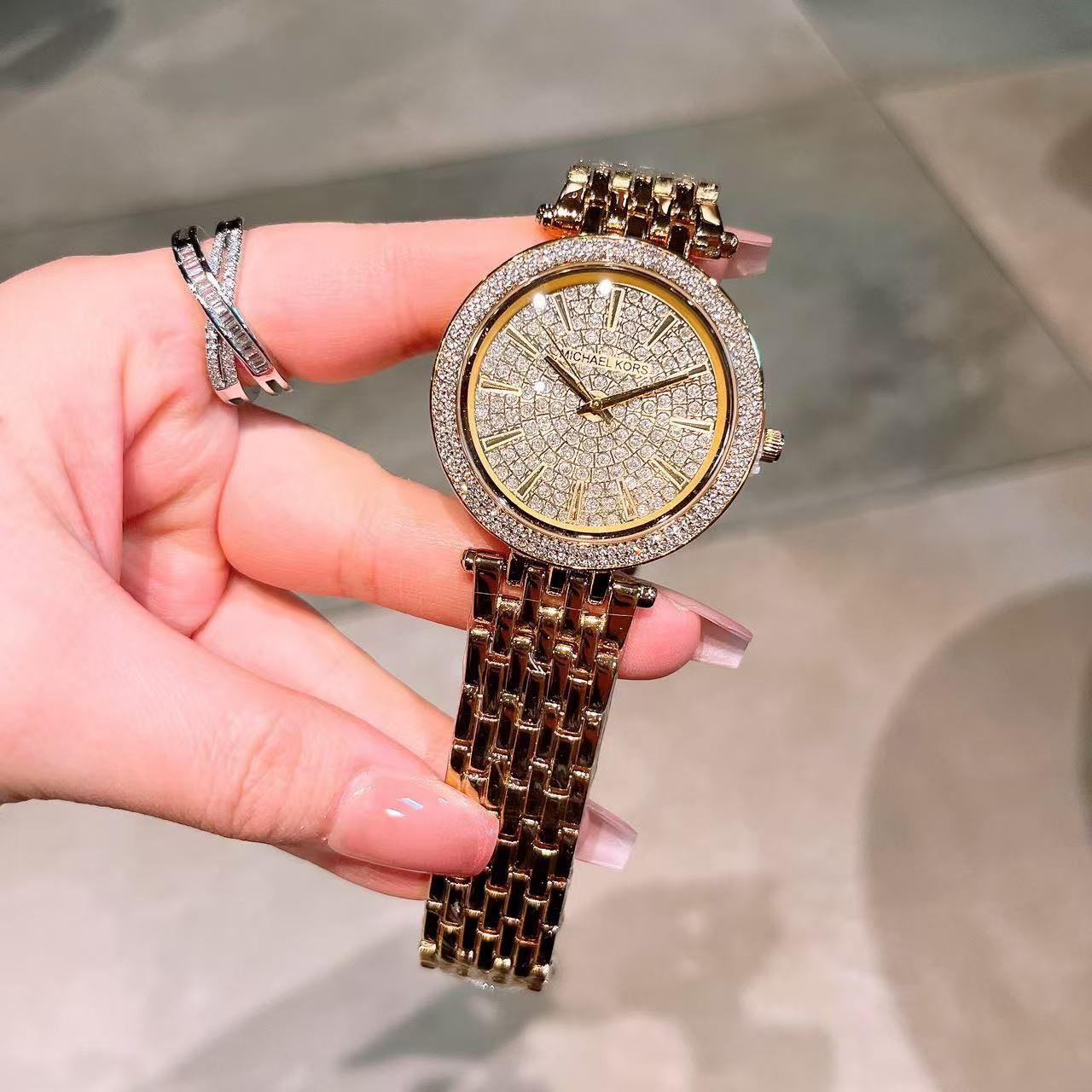 Mic.hael Kors Darci Crystal Gold