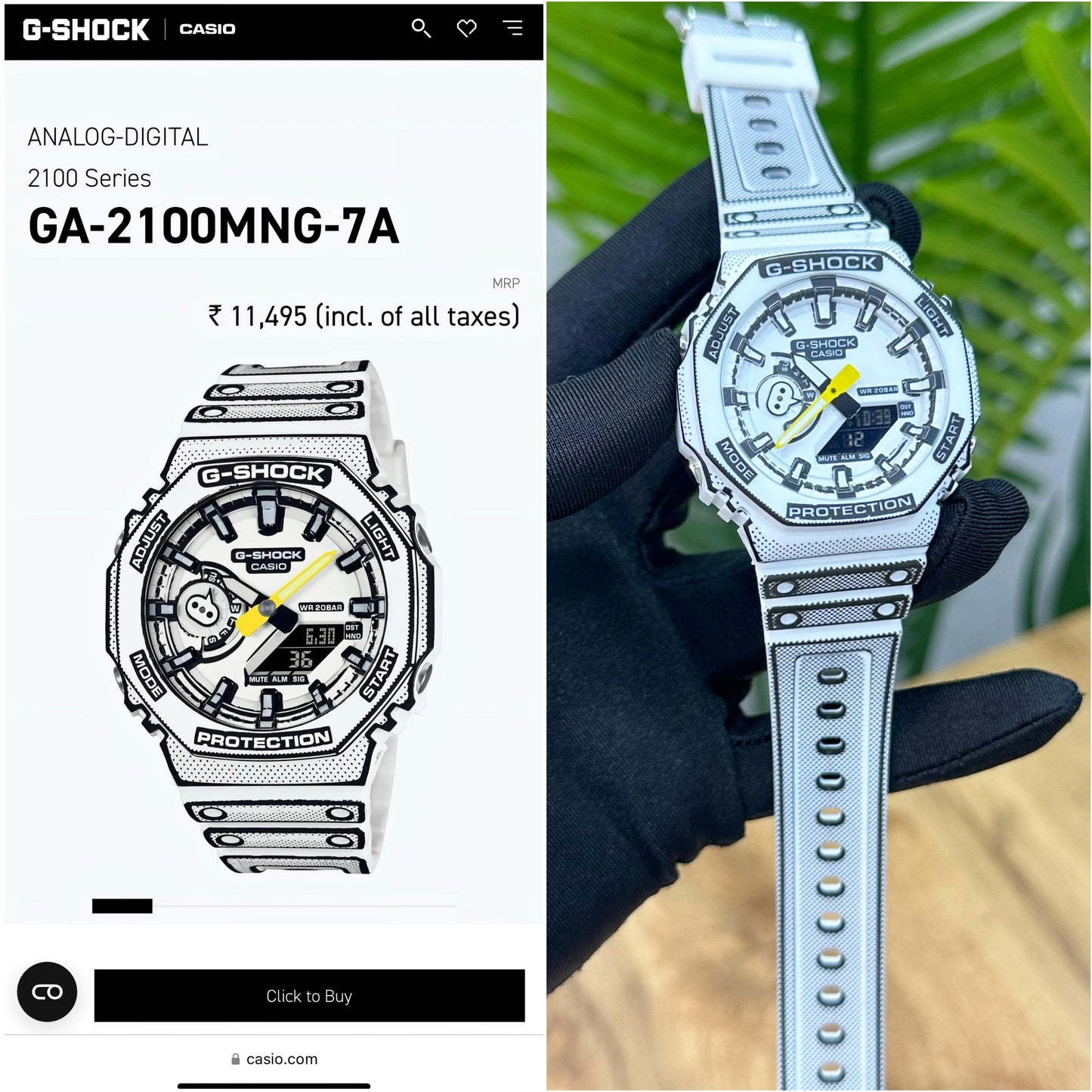 NEW G SHOCK MANGA THEME
GA 2100