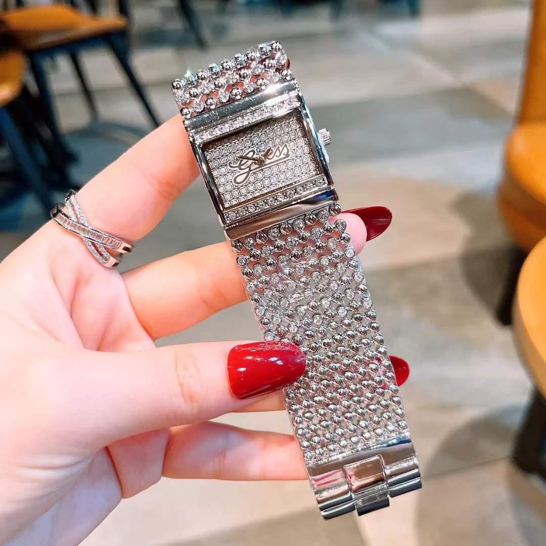 New Guess Diamond Addition Silver