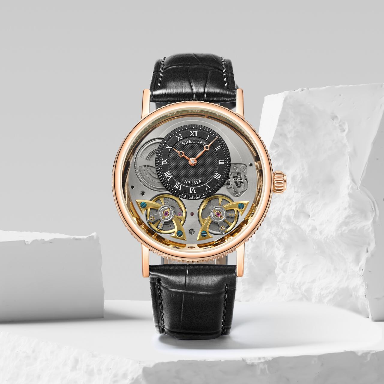 New Breguet double engine black silver