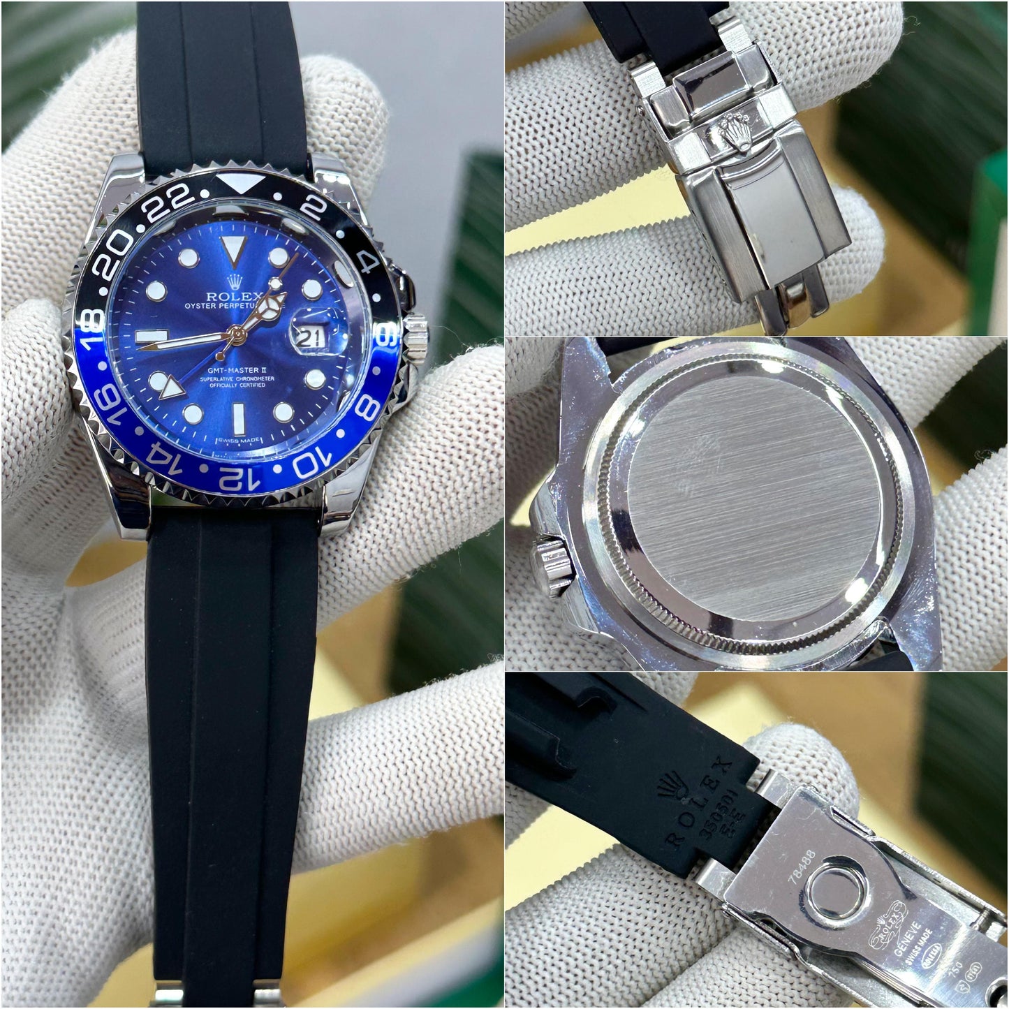 ROL.EX GMT MASTER II NEW RELEASE BLUE BLACK
