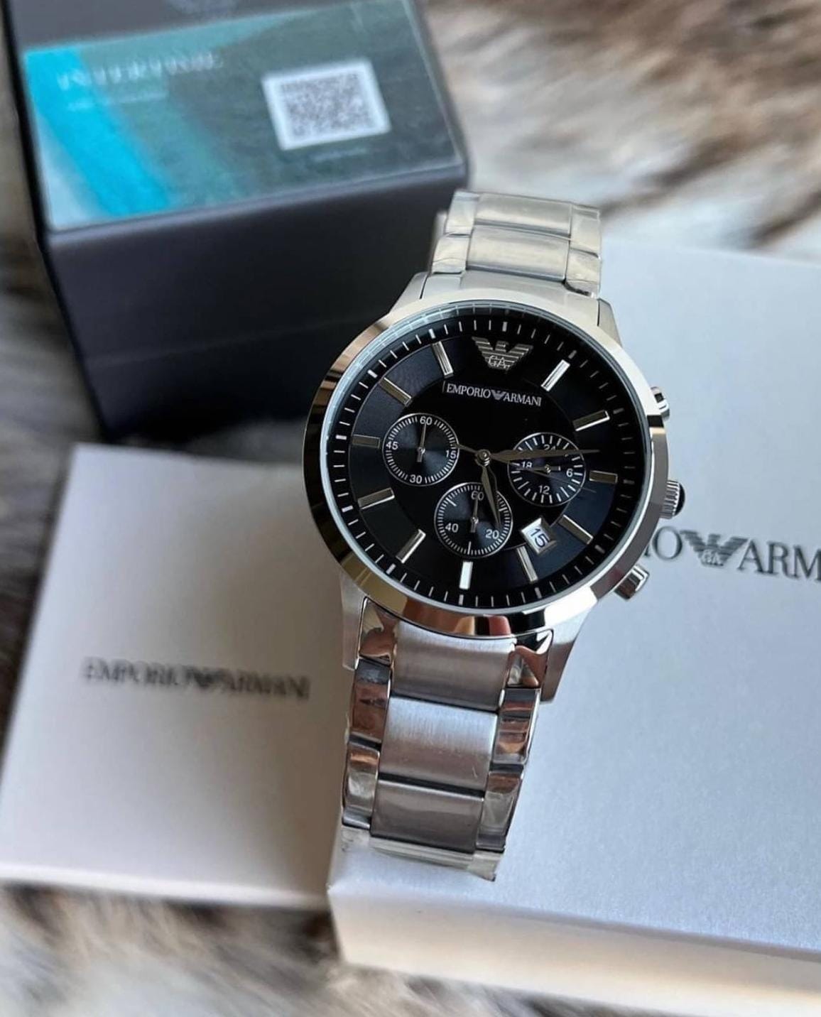 Emporio_Armani Classic Silver-Black