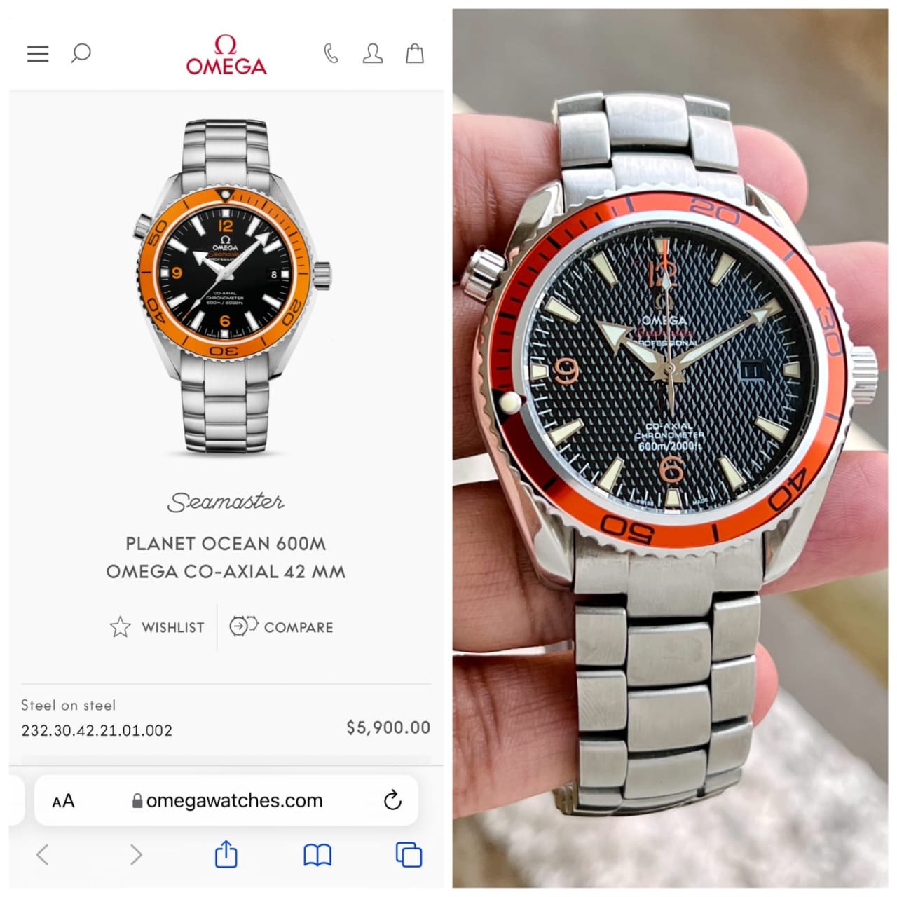 Om.ega Seamaster Planet Ocean Automatic