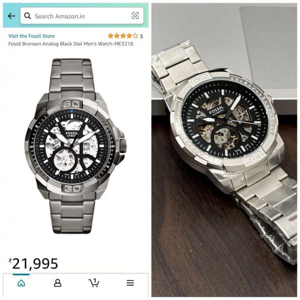 New Fossil Bronson Me3218