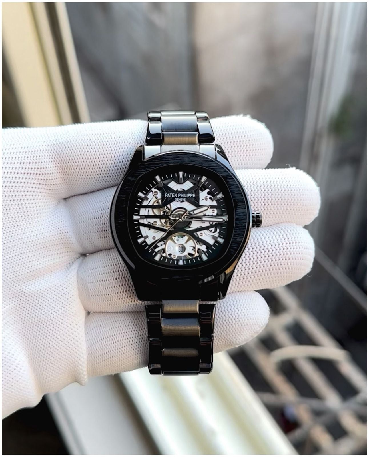 Pa.tek Philippe Skeleton Black