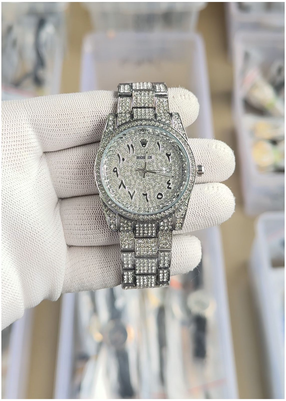 Rol.ex Oyster perpetual Arabic Diamond