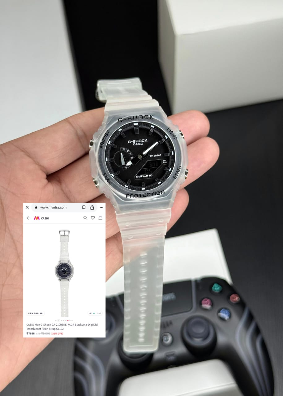 NEW G SHOCK GA 2100 black transperent